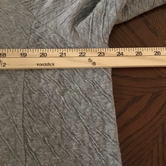 Pure j.Jill women’s gray long sleeves textured 2 pocket above the knee dress - Picture 7 of 10